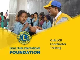 Club LCIF Coordinator Training