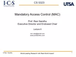 1 Mandatory Access Control (MAC)