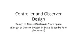 Controller  and Observer