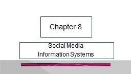 Social Media  Information Systems