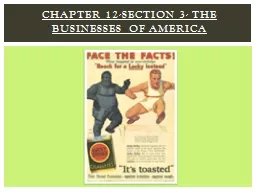 Chapter 12-Section  3- The Businesses of America