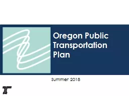 Oregon Public Transportation Plan