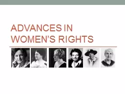 ADVANCES IN WOMEN’S RIGHTS