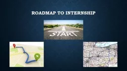 RoadMap  to Internship PSYC 499 - Internship