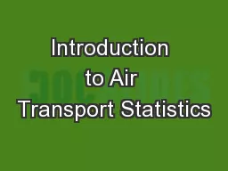 Introduction to Air Transport Statistics