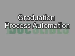 Graduation Process Automation