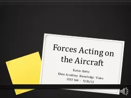 Forces Acting on the Aircraft
