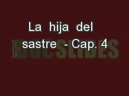 PPT-La hija del sastre - Cap. 4