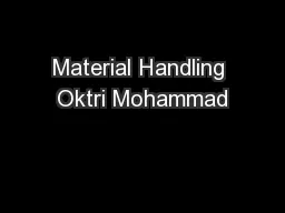 Material Handling Oktri Mohammad