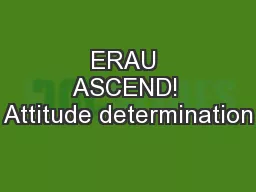 ERAU ASCEND! Attitude determination