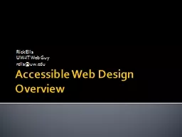 Accessible Web Design Overview