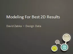Modeling For Best 2D Results