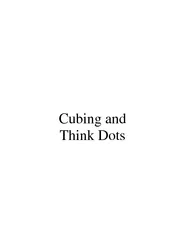 Cubing and Think Dots  Revised Blooms Taxonomy The Tax