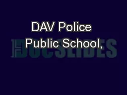 DAV Police Public School,