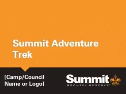 Summit Adventure Trek [ Camp/Council Name or