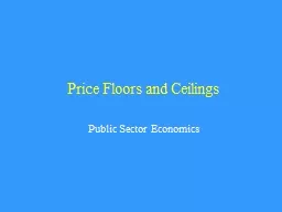 Price Floors and Ceilings