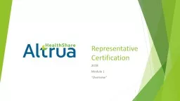 Representative Certification
