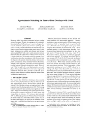 Approximate Matching for PeertoPeerOverlayswith Cubit