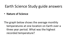 Earth Science Study guide answers