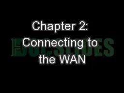 Chapter 2: Connecting to the WAN