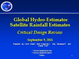 1  Global Hydro-Estimator Satellite Rainfall Estimates