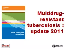 Multidrug-resistant tuberculosis :