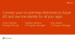 Connect your on-premises directories to Azure AD and use one identity for all your apps