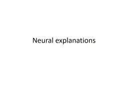 Neural explanations Homework