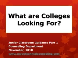 What are Colleges Looking For?