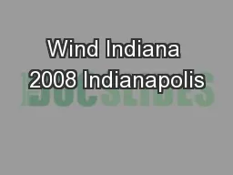 Wind Indiana 2008 Indianapolis