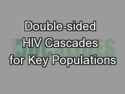 Double-sided HIV Cascades for Key Populations