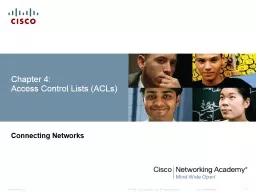 Chapter 4:  Access Control Lists (ACLs)