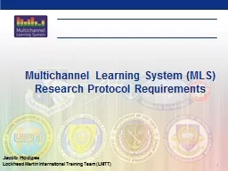 1 Multichannel Learning System (MLS)