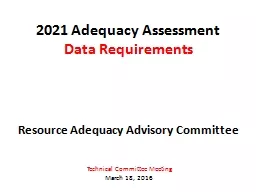2021 Adequacy Assessment