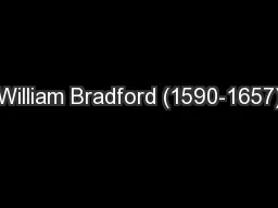 William Bradford (1590-1657)