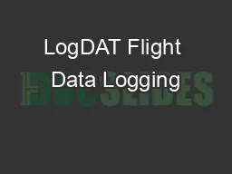 LogDAT Flight Data Logging