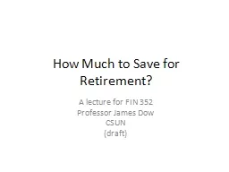 How Much to Save for Retirement?
