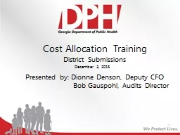 Cost Allocation Training