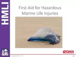 First Aid for Hazardous Marine Life Injuries