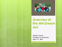 Overview of the MN Dream Act