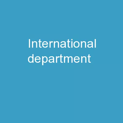 International Department