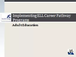 Adult Education  Implementing
