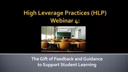 High Leverage Practices (HLP)
