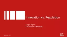 Innovation   vs .  Regulation
