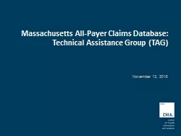 Massachusetts All-Payer Claims Database: