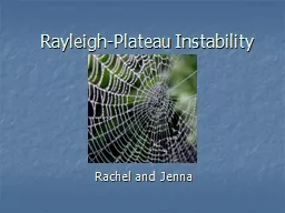 Rayleigh-Plateau Instability