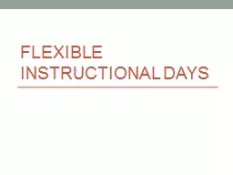 Flexible Instructional Days