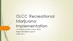 OLCC Recreational Marijuana Implementation
