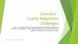 Cannabis –  County Regulatory Challenges