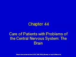 Chapter 44 Care of Patients with Problems of the Central Nervous System: The Brain